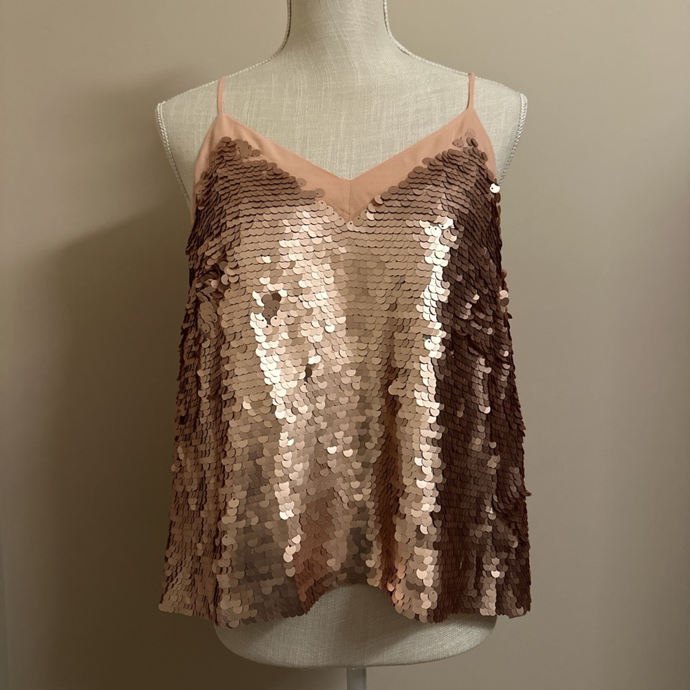 Moulinette Soeurs Rose Gold Sequin Camisole